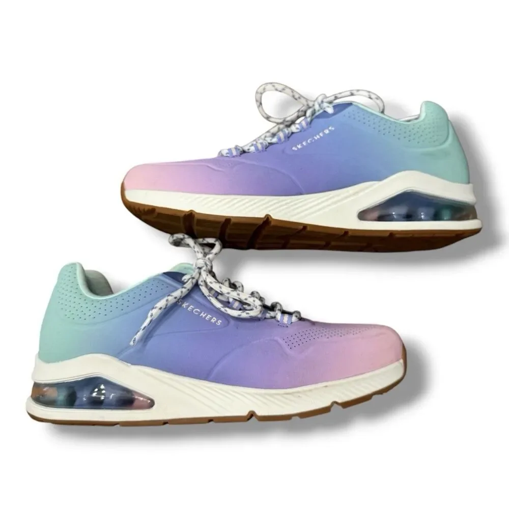 Skechers Uno 2 Ombre Away Blue Multi Activewear Athleisure Women’s Size 10